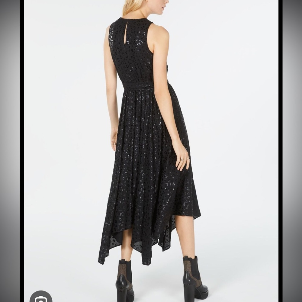Michael Kors handkerchief hem leopard print dress! - Picture 3 of 10